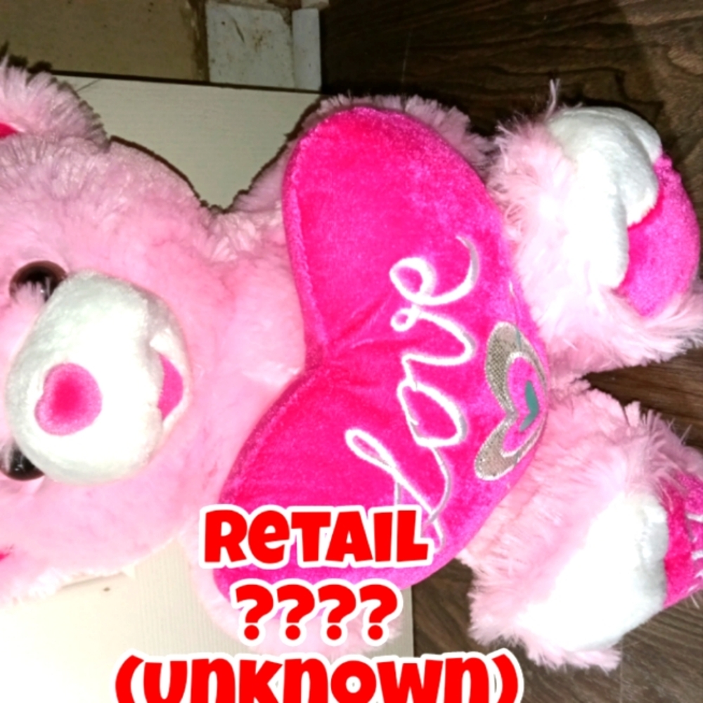 Pink Teddy Bear with Heart